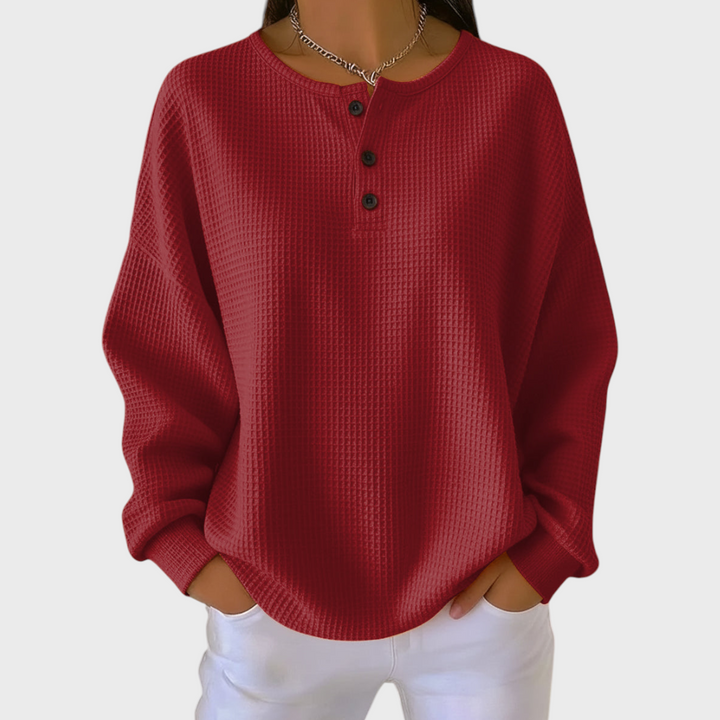 Hélène - Jumper in Soft Waffle Knit