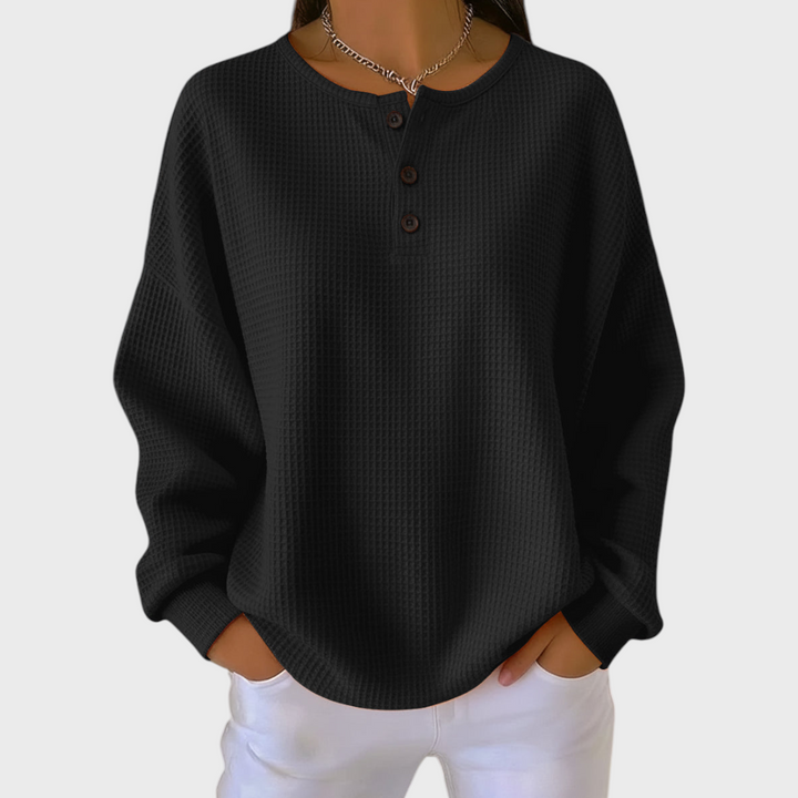 Hélène - Jumper in Soft Waffle Knit