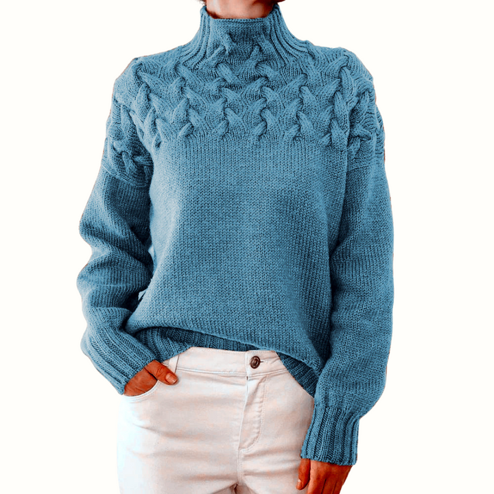 Ineke | Warm Knitted Roll Neck Sweater