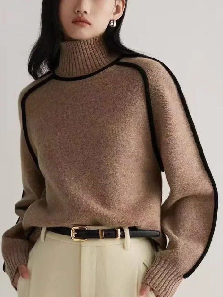 Carine | Elegant Jumper with High Neck