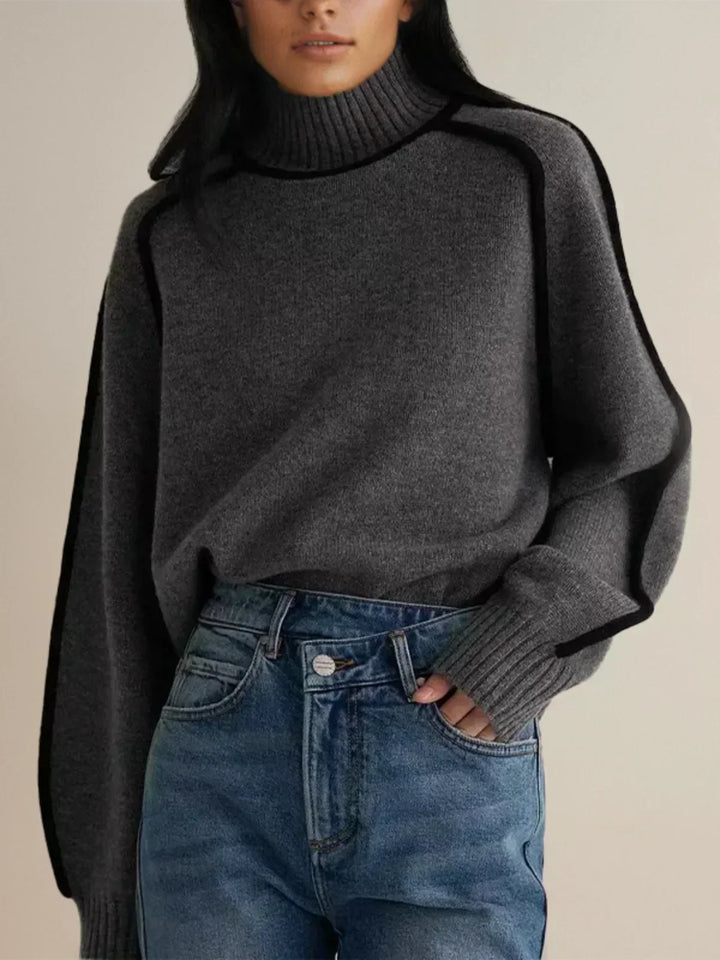 Carine | Elegant Jumper with High Neck
