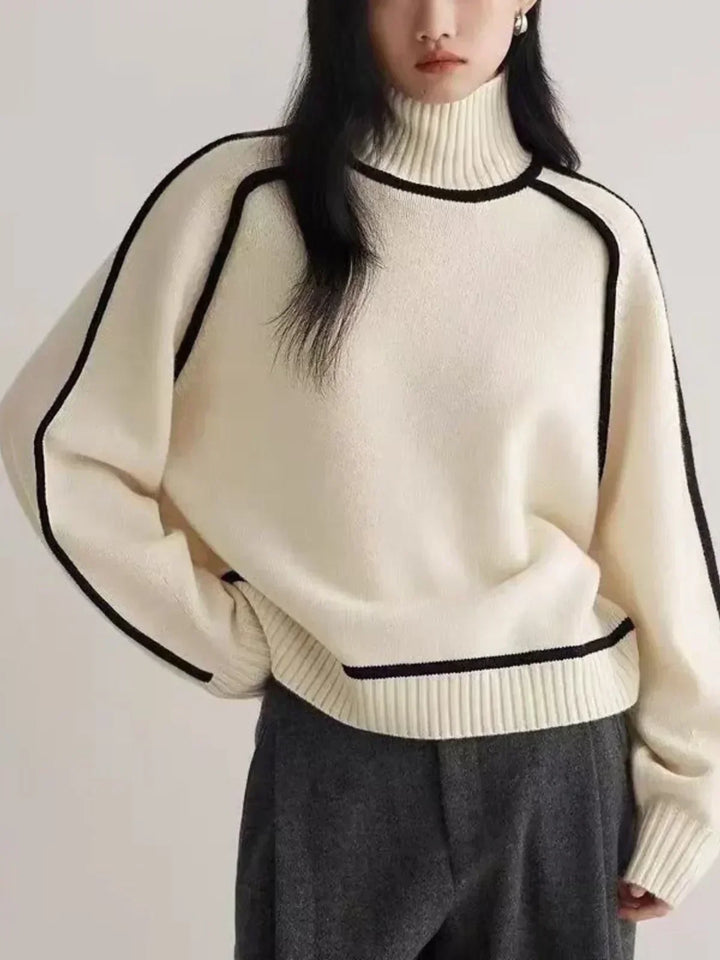 Carine | Elegant Jumper with High Neck