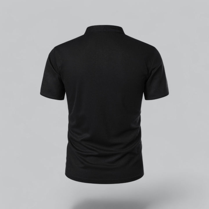 Arthur | Collarless Polo Shirt