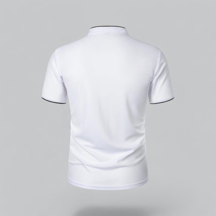 Arthur | Collarless Polo Shirt