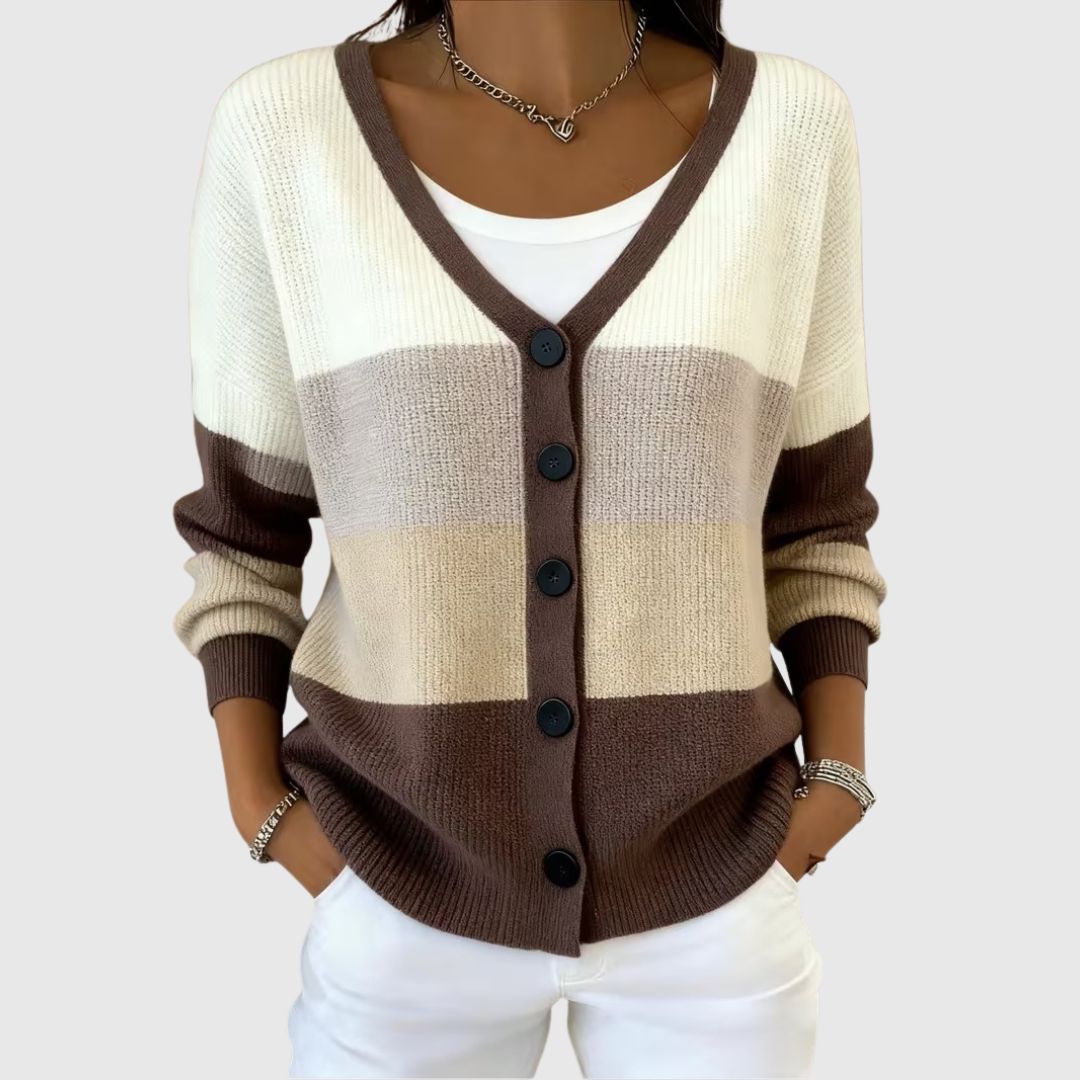 Mathilde | Chic Striped Cardigan