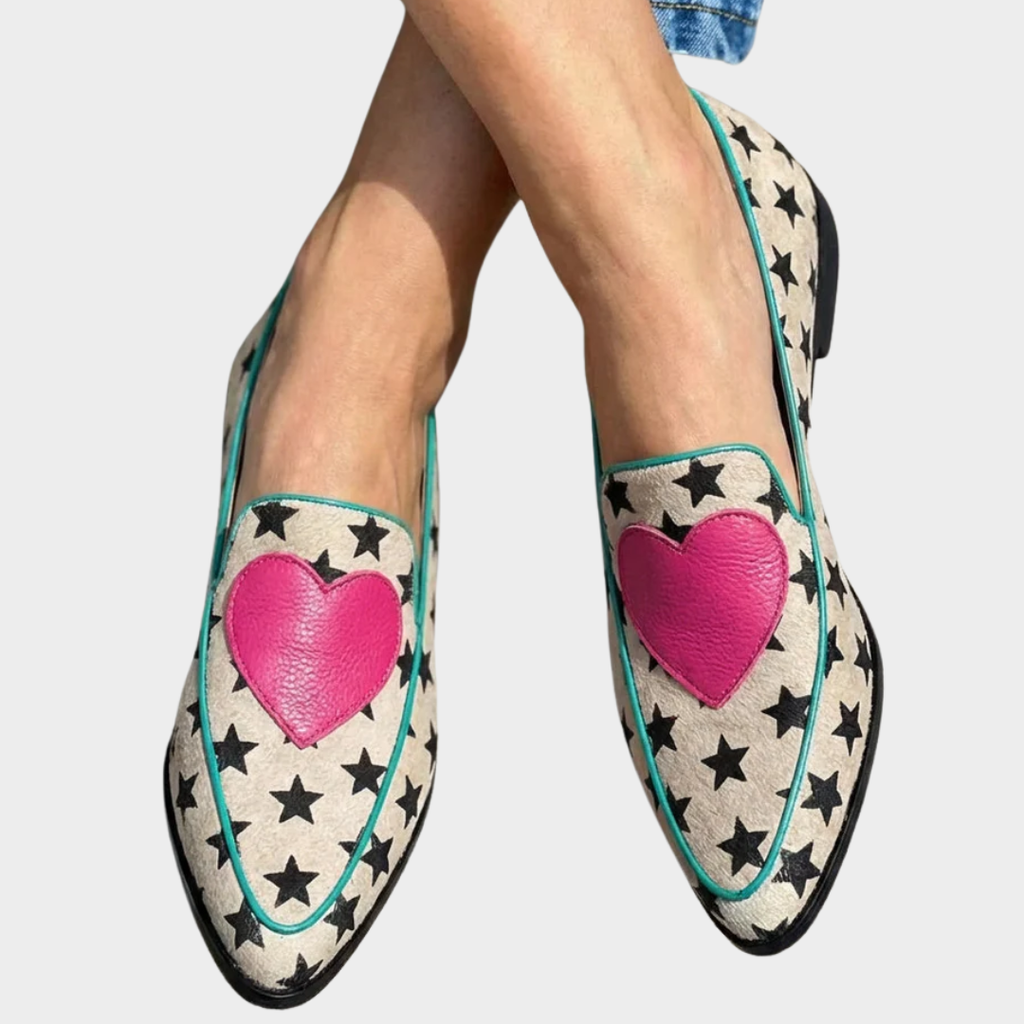 Marisol | Star & Heart Print Loafers