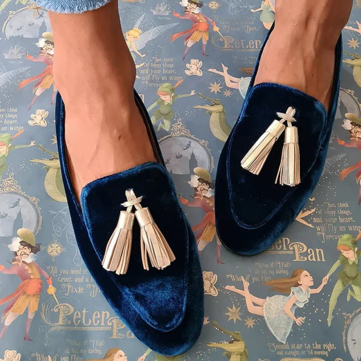 Celestia - Elegant Slipper with Fringes