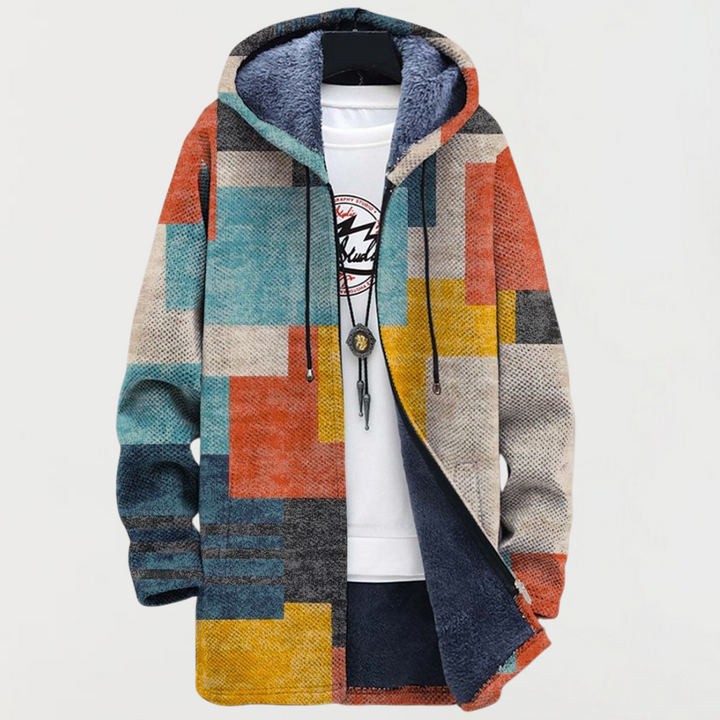 Rosalind | Women's Colour-Block Hooded Coat