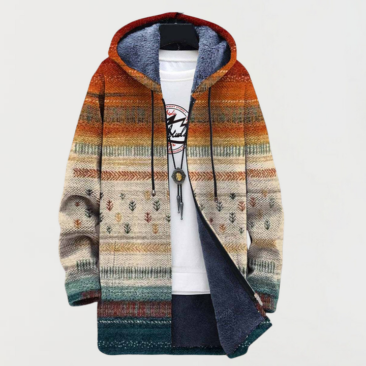 Harriet | Women's Hooded Striped Coat
