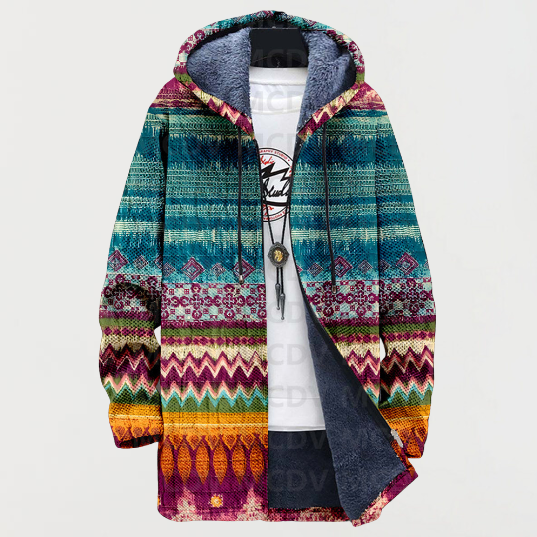 Winifred | Women's Hooded Patterned Coat