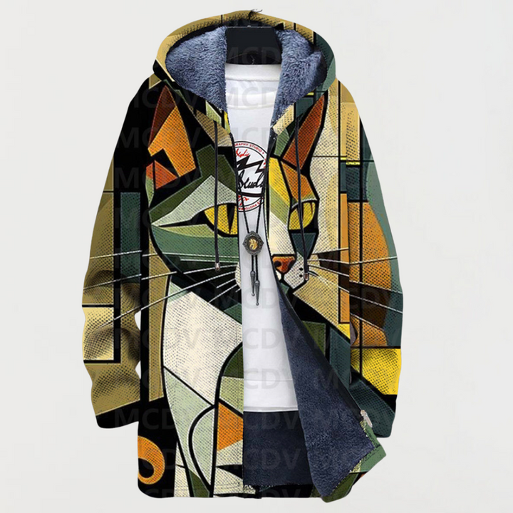 Rosemary | Women's Stained-Glass Hooded Coat