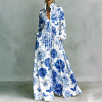 Lanna | Floral Button Maxi Dress