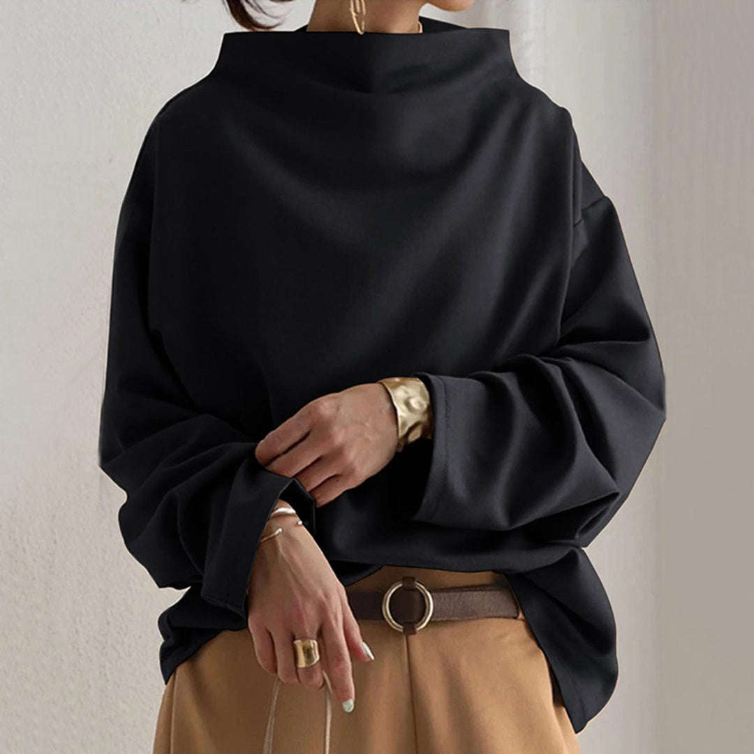 Nora | Casual Top with High Neck