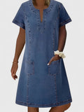 Christine | Elegant Denim Dress