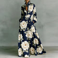 Lanna | Floral Button Maxi Dress