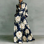 Lanna | Floral Button Maxi Dress