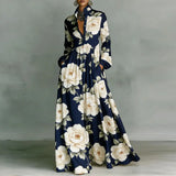 Lanna | Floral Button Maxi Dress