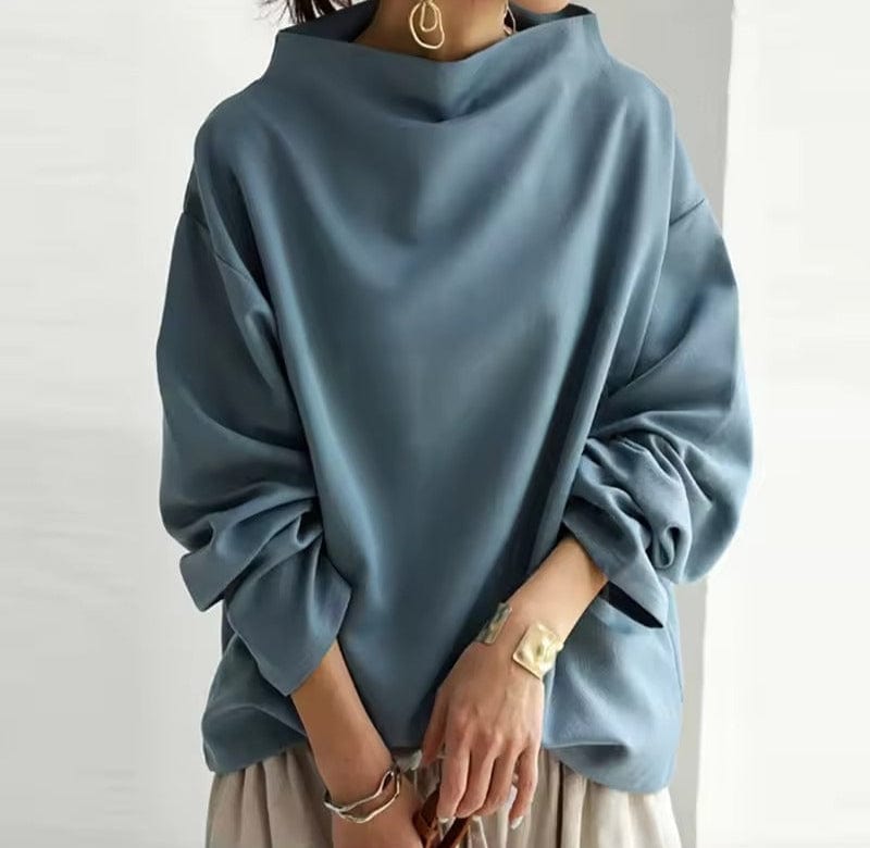 Nora | Casual Top with High Neck