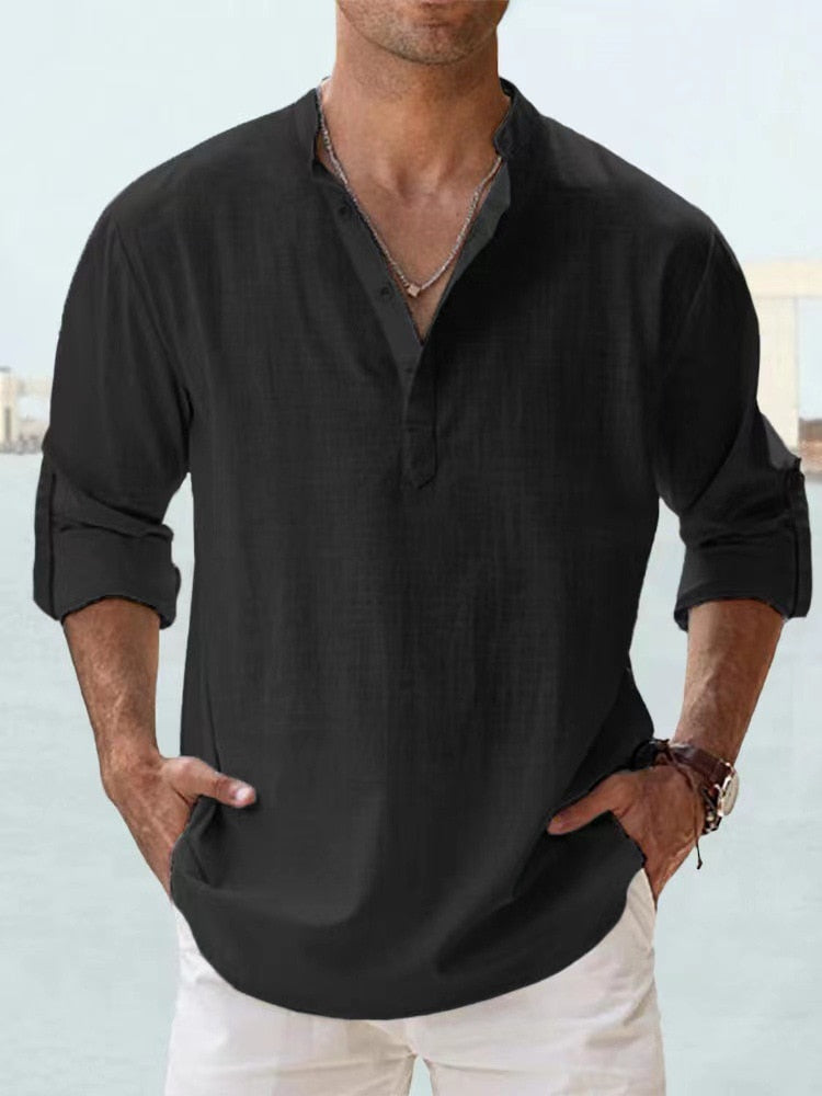 Arthur | The Collarless Shirt