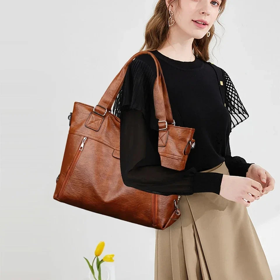 Retro Shoulder Tote Bag
