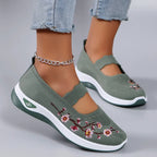 Fajon | Comfortable Floral Embroidered Trainers