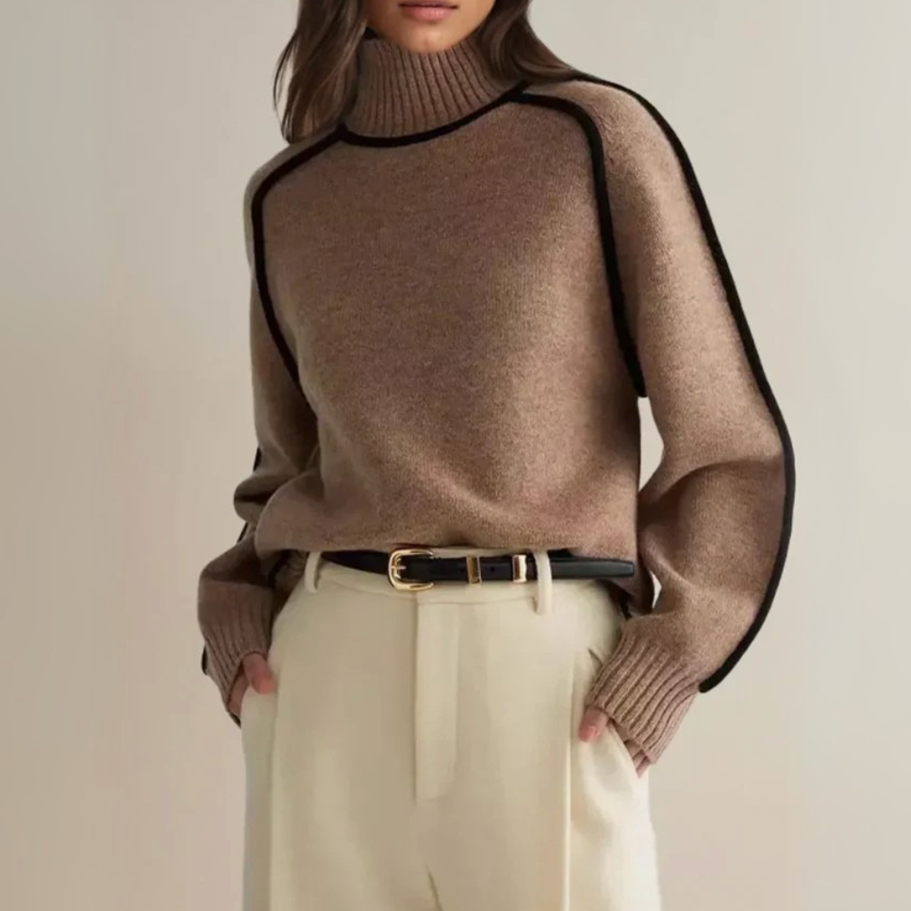 Carine | Elegant Jumper with High Neck
