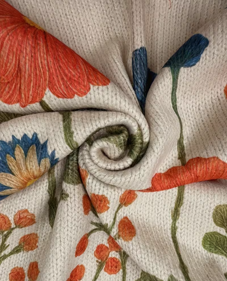 Briony | Wildflower Meadow Zip-Up Cardigan