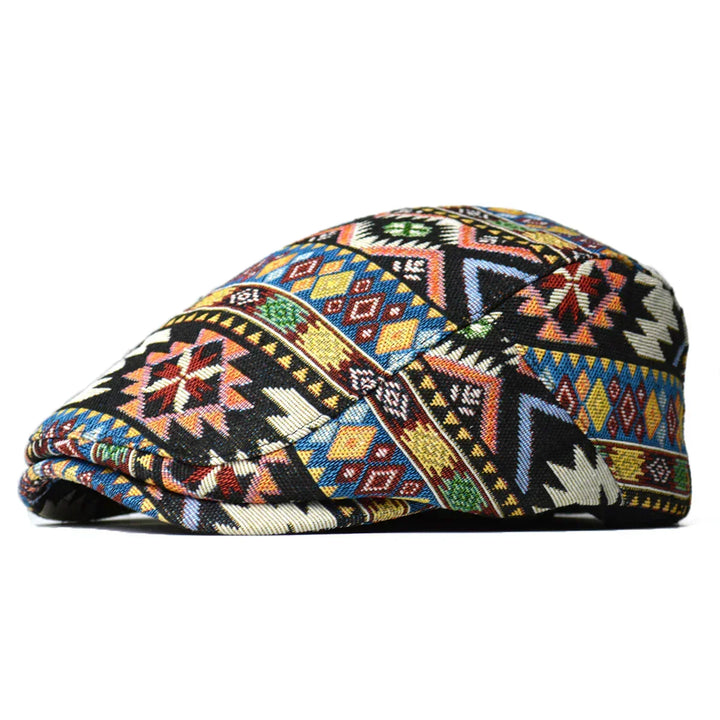 Reginald | Vintage Print Flat Cap