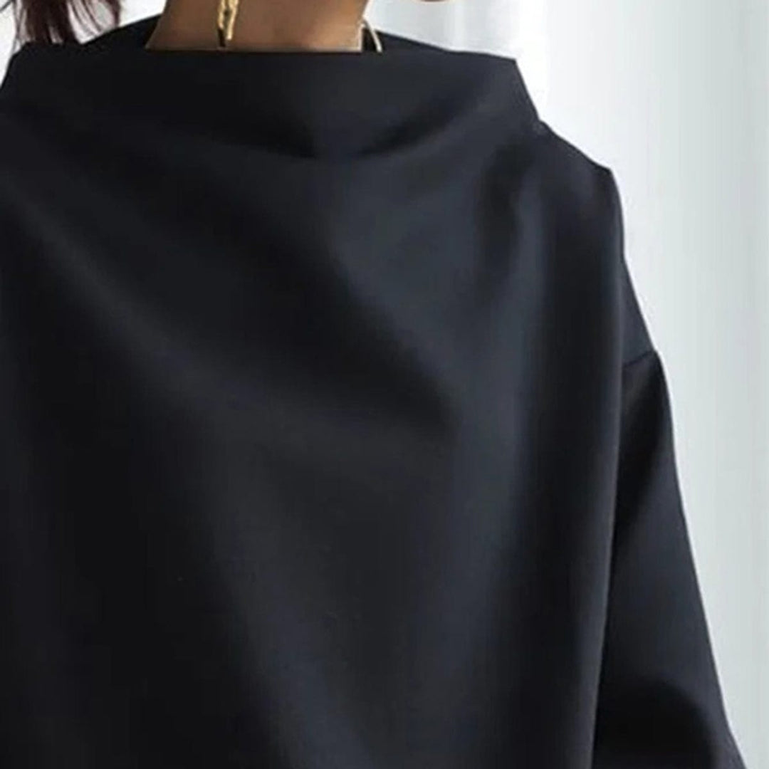 Nora | Casual Top with High Neck