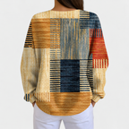 Thea | Jumper with Colourful Patchwork Pattern