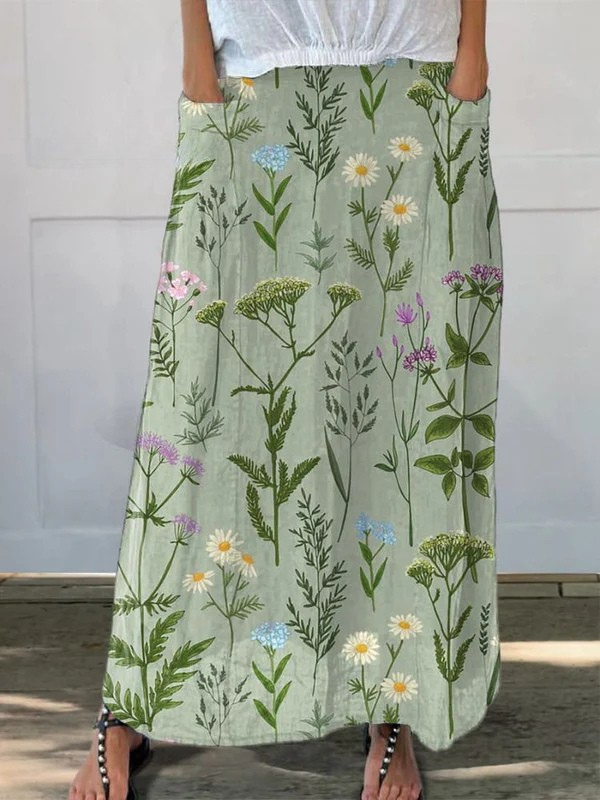 Lena | Lightweight Printed Skirt