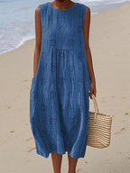 Rose™ Embroidered Midi Dress