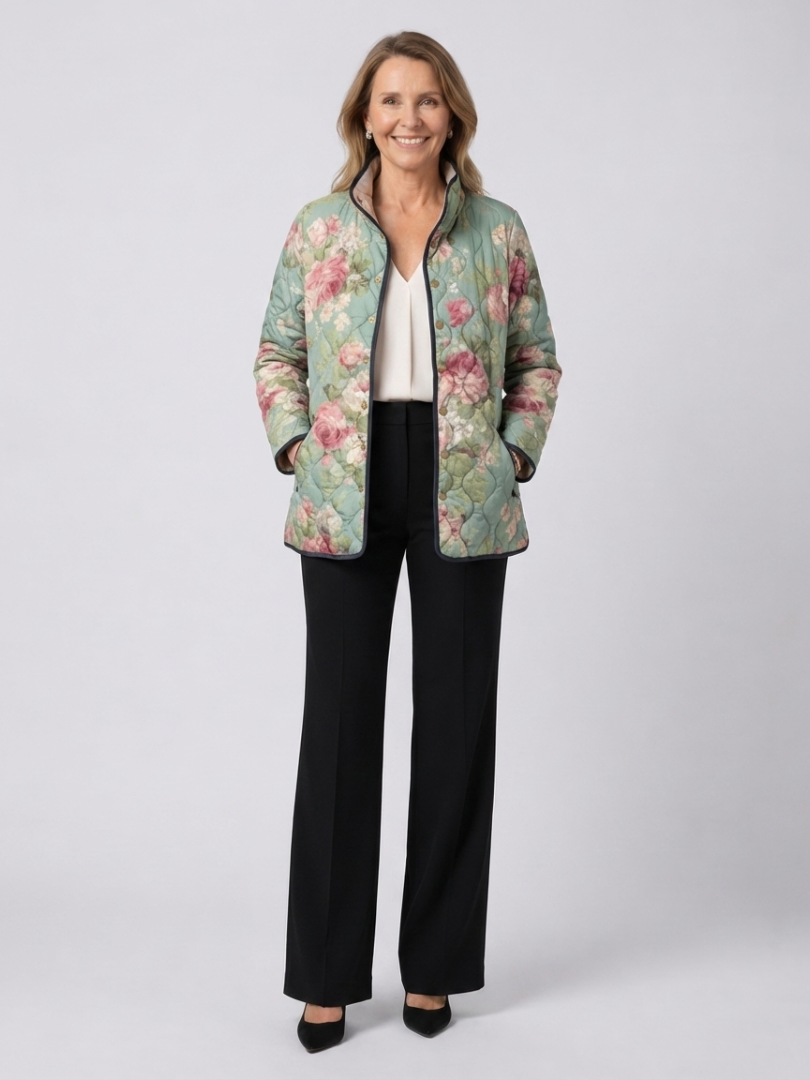 Agnes | Antique Rose Quilted Jacket