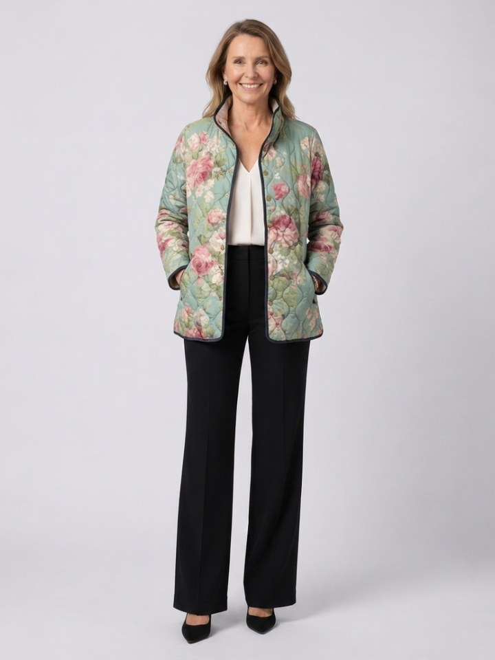 Agnes | Antique Rose Quilted Jacket