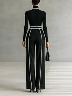 Henrietta | High-Neck Wide-Leg Trouser Set