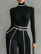 Henrietta | High-Neck Wide-Leg Trouser Set