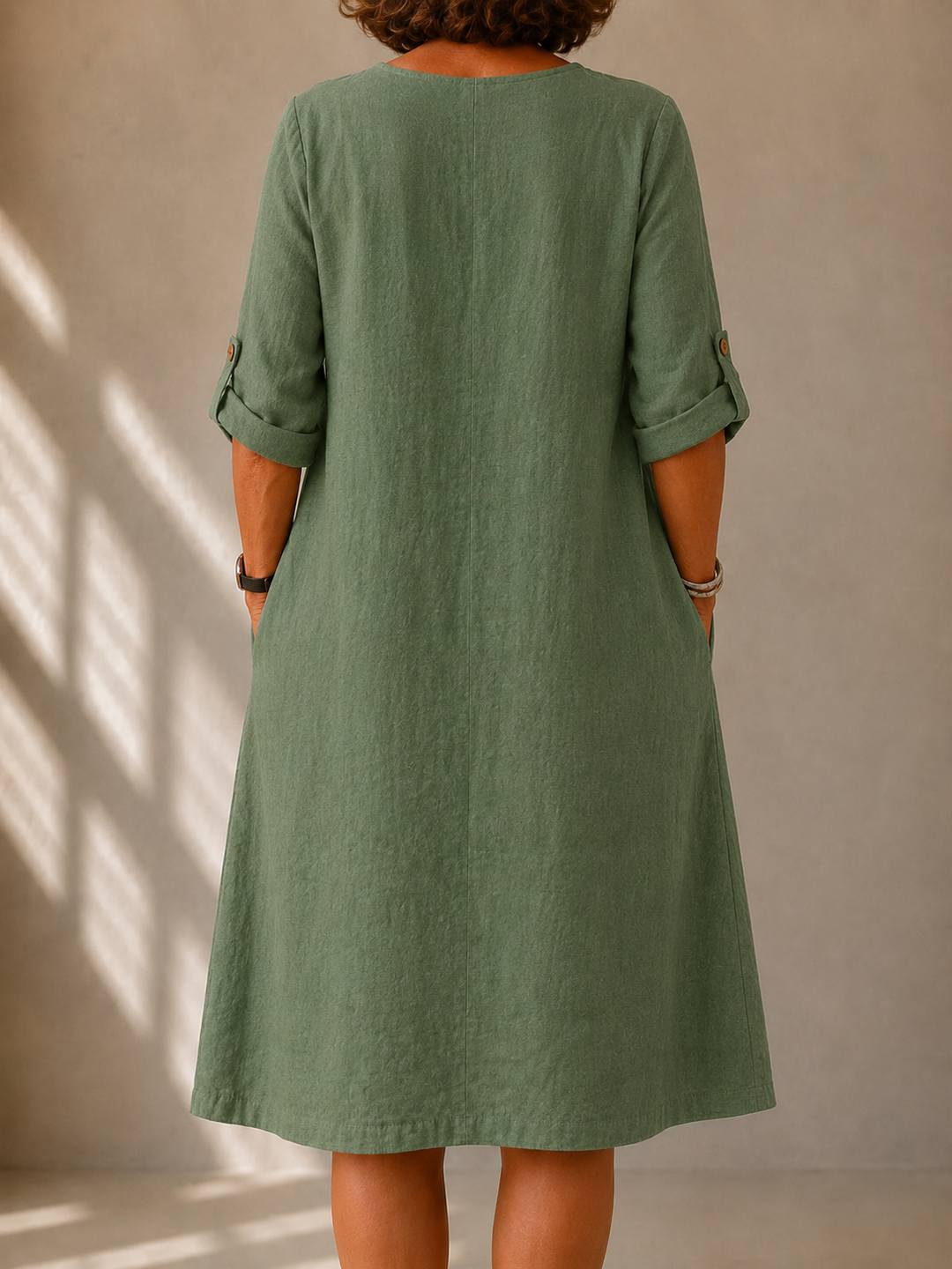 Lucie A-Line Dress with Side Pockets