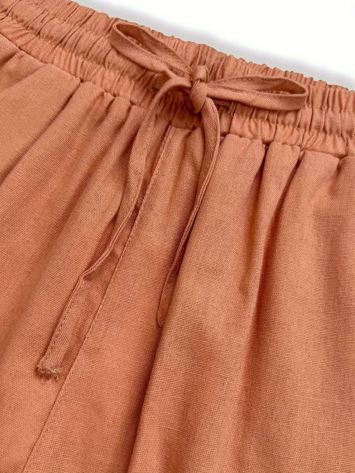 Imara | Wide-Leg Drawstring Trousers