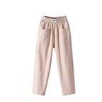 Classic Cotton Linen Trousers with Elasticated Waist