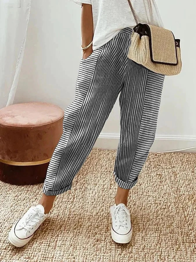 Lily | Striped Lily Trousers
