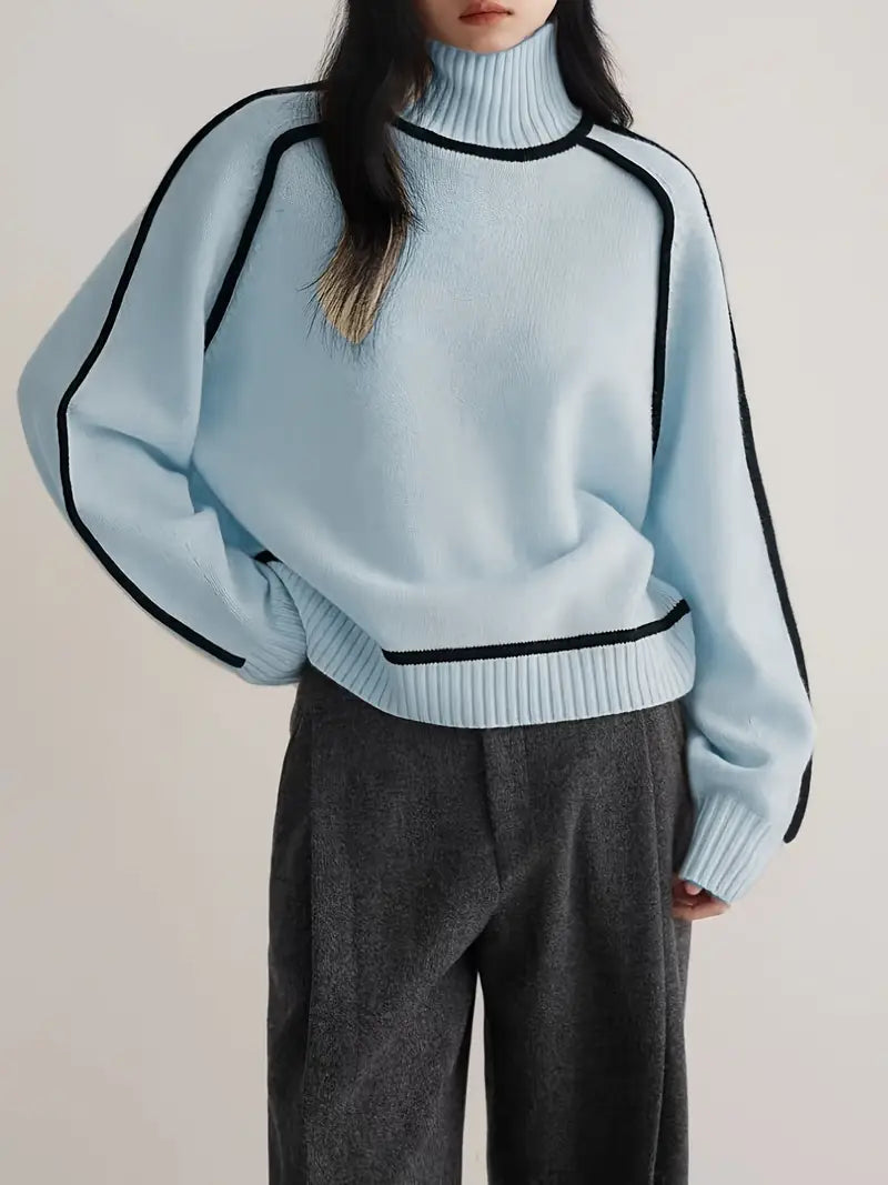 Carine | Elegant Jumper with High Neck
