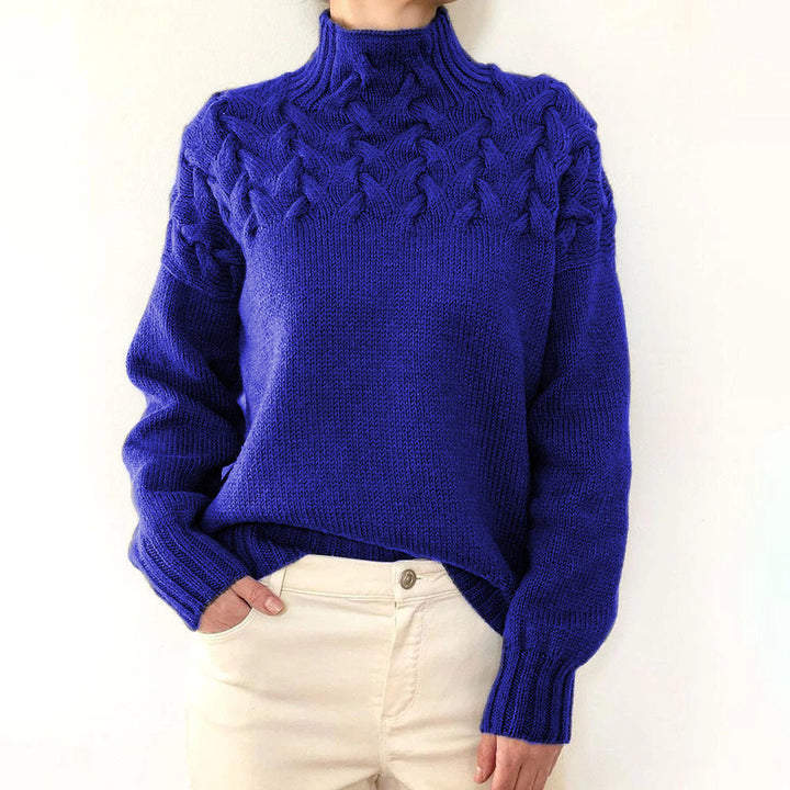 Ineke | Warm Knitted Roll Neck Sweater