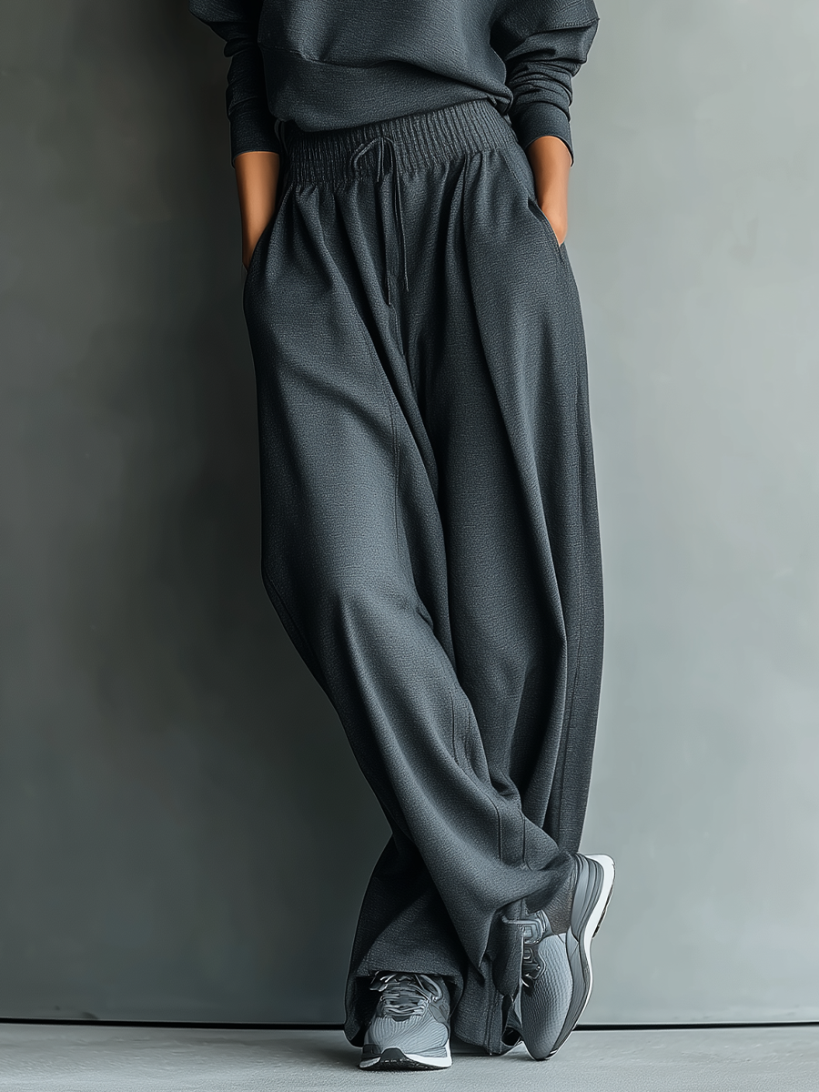 Knit Ensemble Wide Trousers