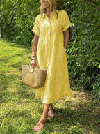 Cassandra | Striped Shirt Dress