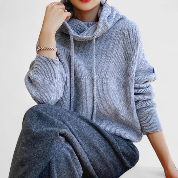 Monique | Comfortable Knit Hoodie