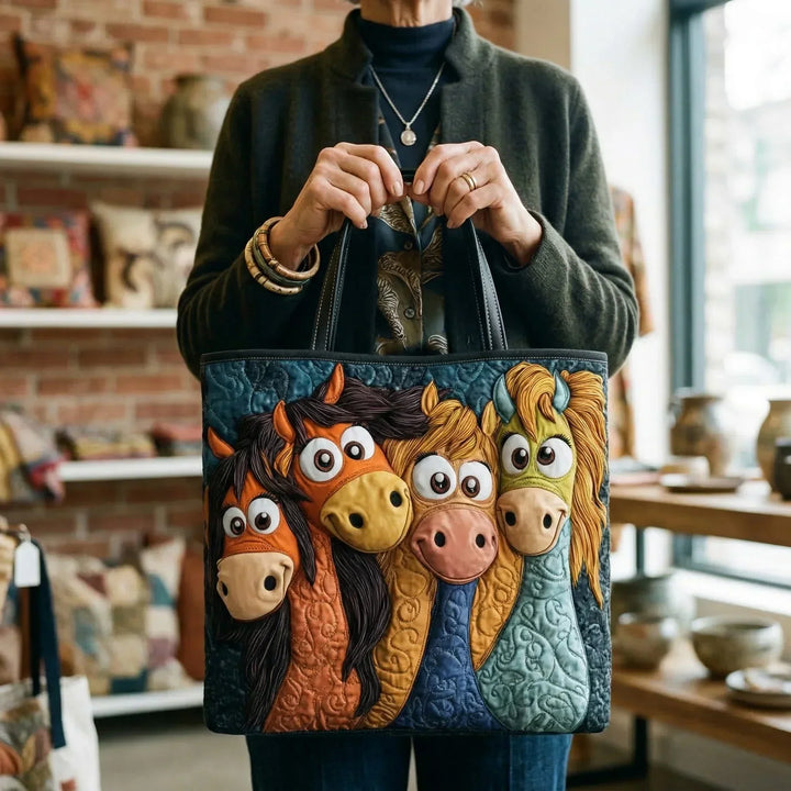 Handcrafted Bag - Whimsical Ponies