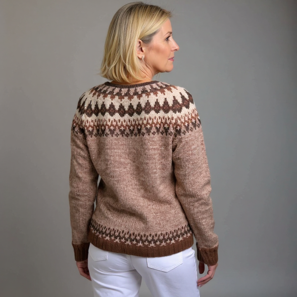 Iris | Dusty Pink Icelandic Cardigan