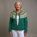 Nina | Emerald Green Icelandic Cardigan