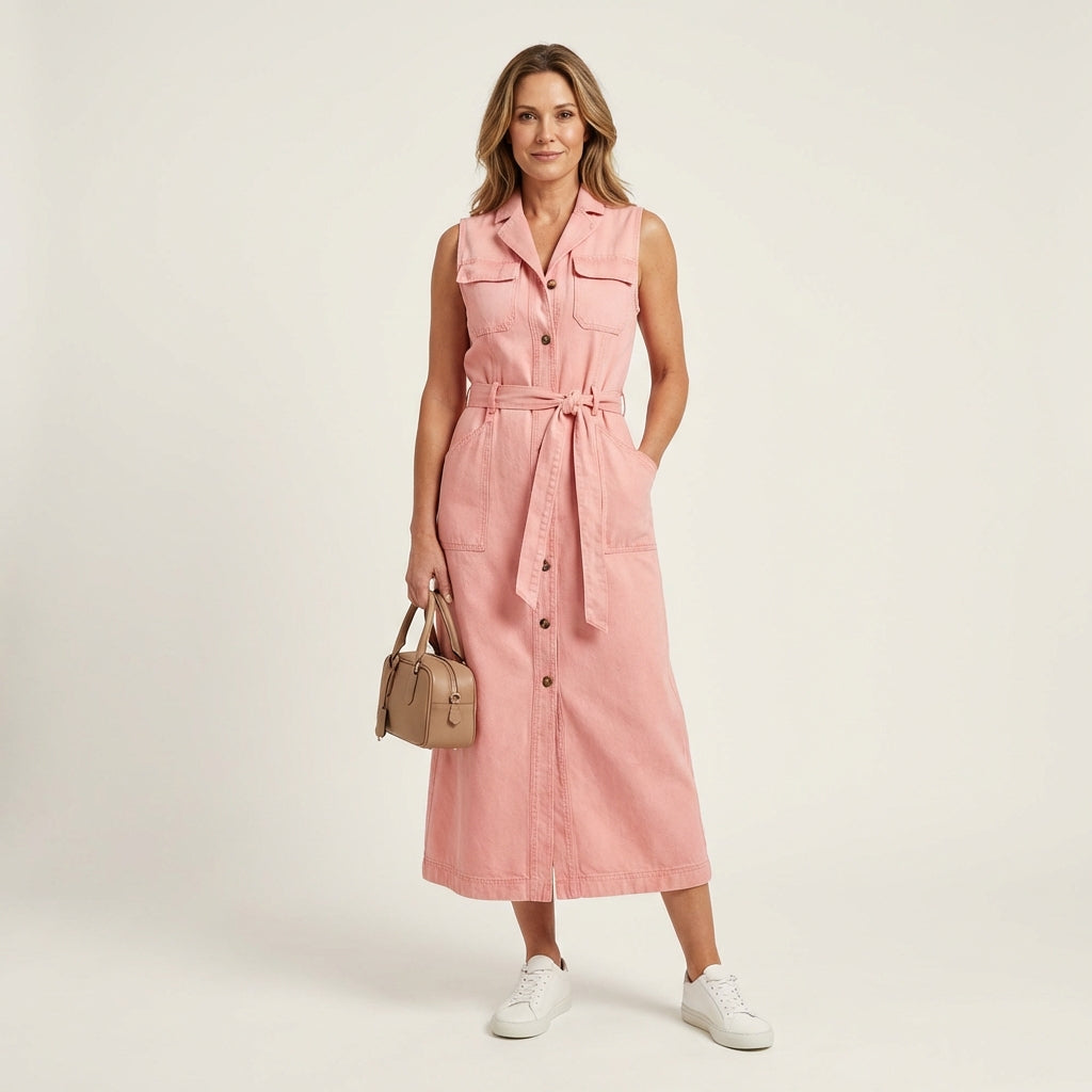 Georgina | Denim Maxi Dress