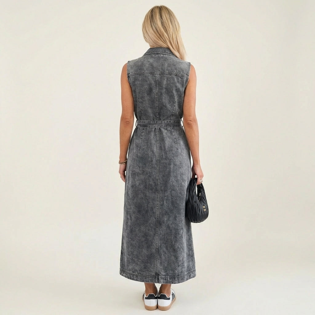 Georgina | Denim Maxi Dress